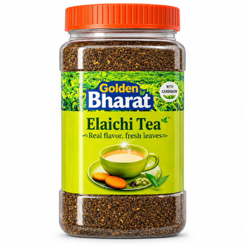 Golden Bharat Tea Powder Elaichi / Cardamom Flavour (500g)