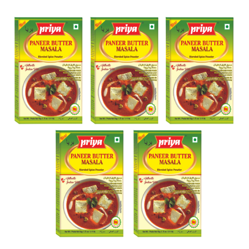 Priya Paneer Butter Masala Powder (Bundle of 5 x 50g)