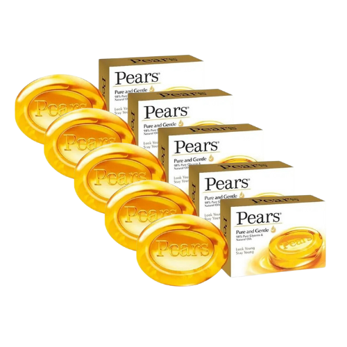 Pears Pure And Gentle Soap (Bundle of 5 x 100g)