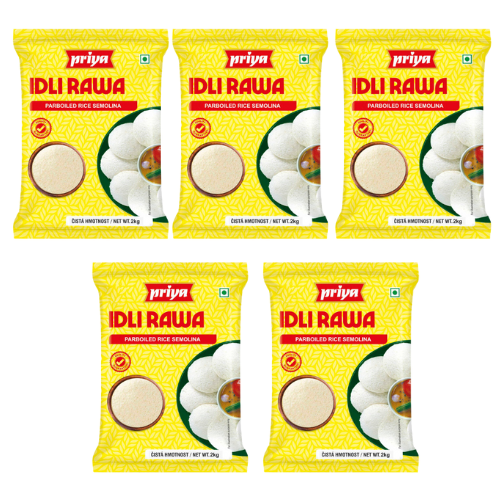 Priya Idli Rava (Bundle of 5 x 2Kg) - 10Kg