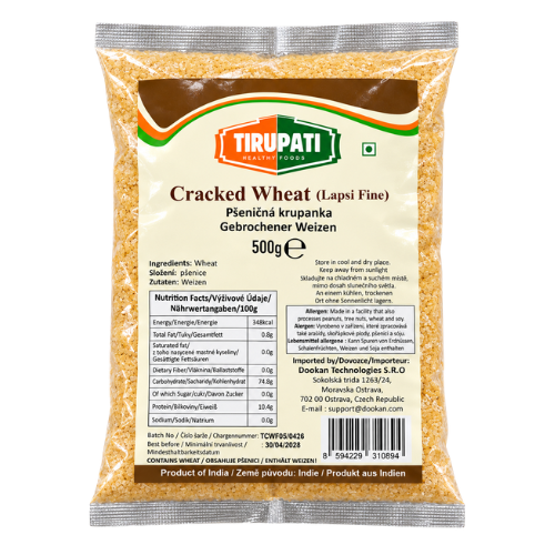 Tirupati Dalia Lapsi Fine / Cracked Wheat (500g)