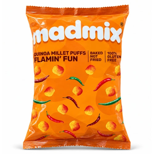 Madmix Quinoa Millet Puffs Flamin Fun (53g)