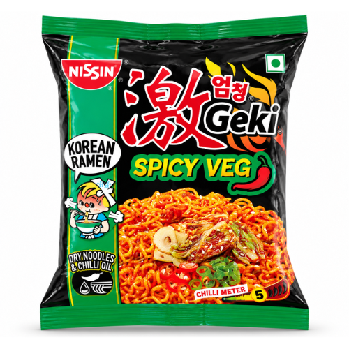 Nissin Geki Korean Veg Noodles (80g)