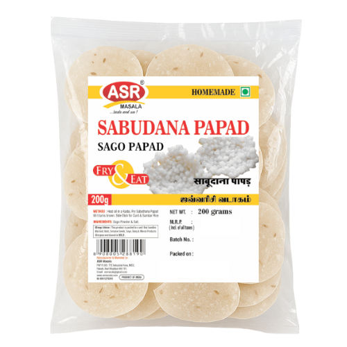 ASR Sago / Sabudana Papad (200g)
