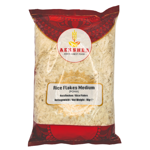 Aekshea Poha / Powa / Flattened Rice - Medium (1kg)