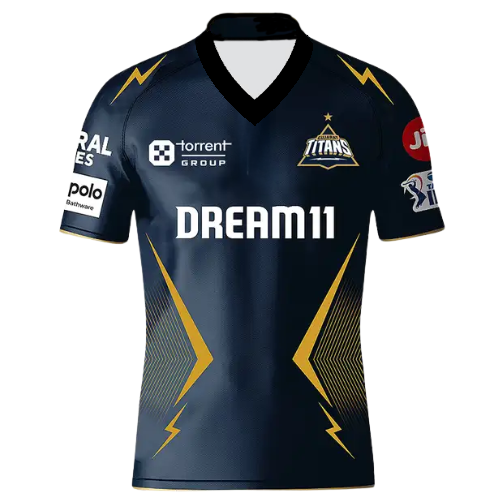 Free IPL 2025 Gujarat Titans Fan Edition Replica Team Jersey - XXL (1pc)