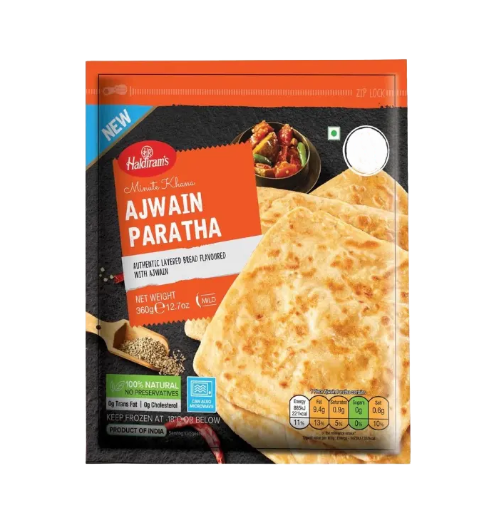 Haldiram's Ajwain Paratha (360g) - Frozen Item !!!