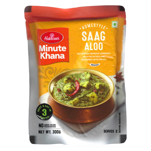 Haldiram's Ready to Eat (Vegan) Saag Aloo (300g)