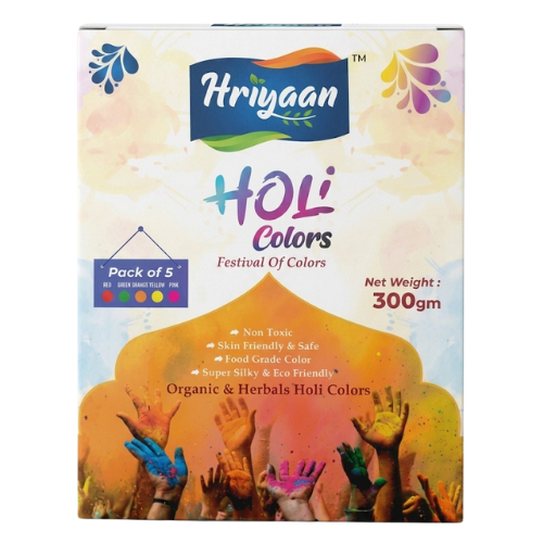 Hriyaan Holi Colour Powder (pack of 5 ) (1pc)