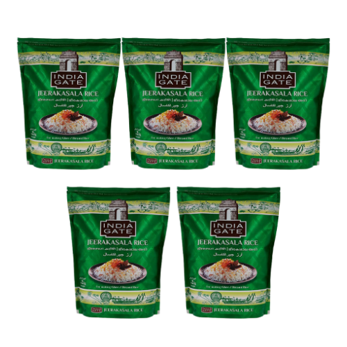 India Gate Jeerakasala Rice (Bundle of 5 x 2kg) - 10kg