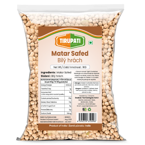 Tirupati Dried White peas / Matar Safed (1kg)