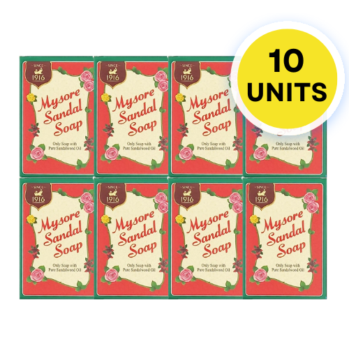 Mysore Sandal Soap (Bundle of 10 x 75g)