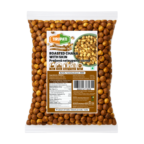 Tirupati Roasted Chana with Skin (500g)