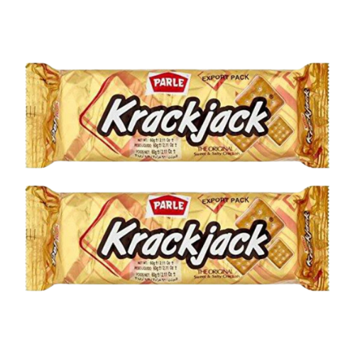 Parle Krakjack Biscuits (Bundle of 2 x 60g)