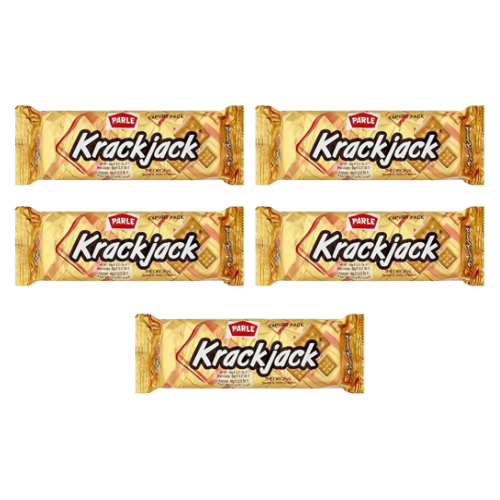 Parle Krakjack Biscuits (Bundle of 5 x 60g)