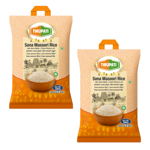 Tirupati Sona Masoori Rice (Bundle of 2 x 5kg) - 10kg