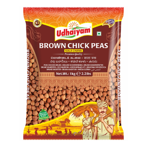 Udhaiyam Brown Chickpeas / Kala Chana (1kg)