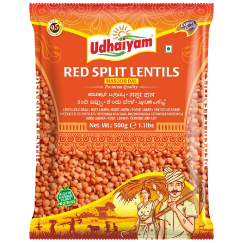 Udhaiyam Red Lentils / Masoor Split (500g)