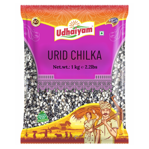 Udhaiyam Urad Dal Split With Skin / Urid Dal Chilka (1kg)
