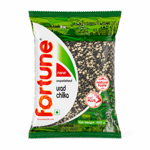 Fortune Urad Dal Split With Skin / Urid Dal Chilka (500g)