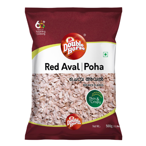 Double Horse Poha / Red Rice Flakes (500g)