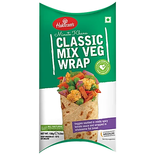 Haldiram's Classic Mixed Vegetable Wrap (156g) - Frozen Item!!!