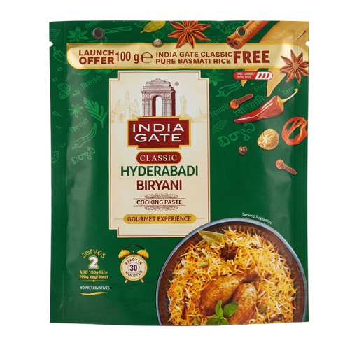 Free India Gate Classic Hyderabadi Biryani Kit (200g)
