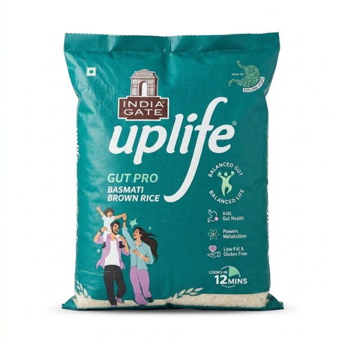 India Gate Up life Gut pro Brown Basmati Rice (5kg)