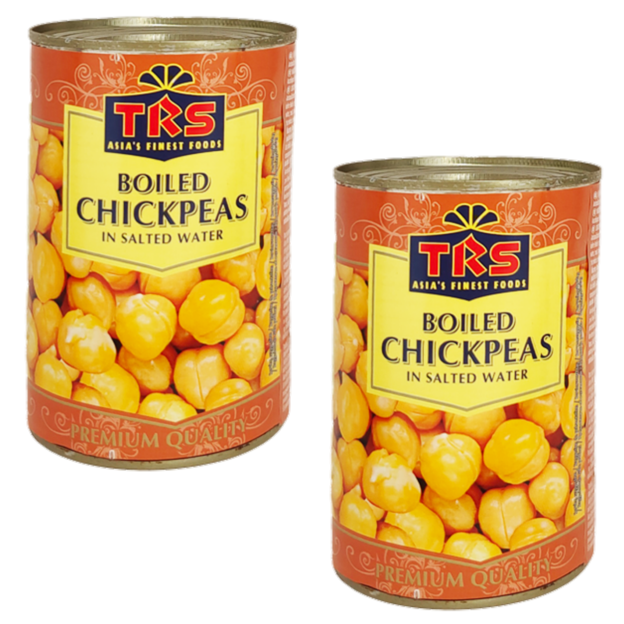 TRS Canned Boiled Chickpeas Tin (Bundle of 2 x 400g) - 800g