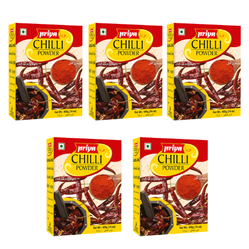 Priya Chilli Powder (Bundle of 5 x 400g)