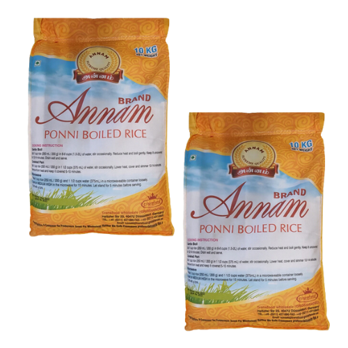 Annam Ponni Boiled Rice (Bundle of 2 x 10kg) - 20kg
