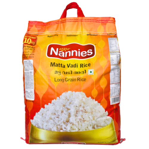 Nannies Long Grain Matta Vadi Rice 10Kg