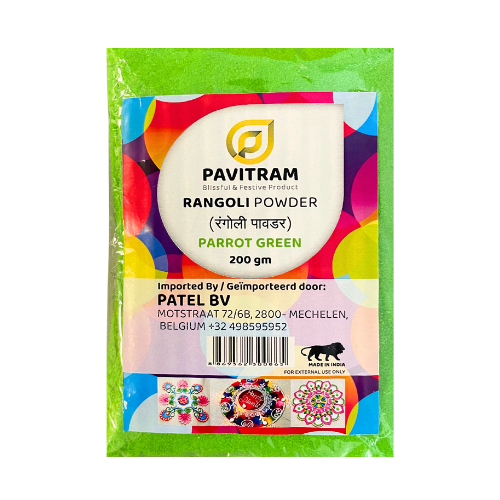 Pavithram Green Rangoli Colour Powder (200g)