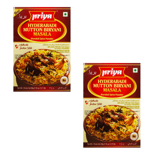 Priya Hyderabadi Mutton Biryani Masala (Bundle of 2 x 50g)