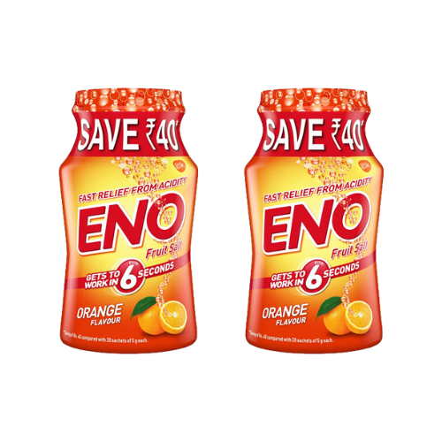 Eno Orange Fruit Salt (Bundle of 2 x 100g)
