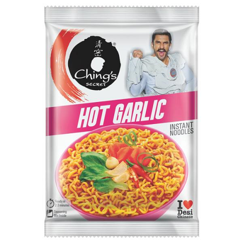 Chings Secret Hot Garlic Instant Noodles (Bundle of 5 x 60g) - Sale Item [BBD: 07 October 2026]