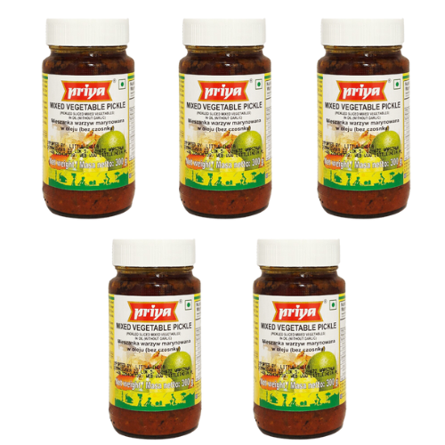 Priya Mixed Pickle (Bundle of 5 x 300g)