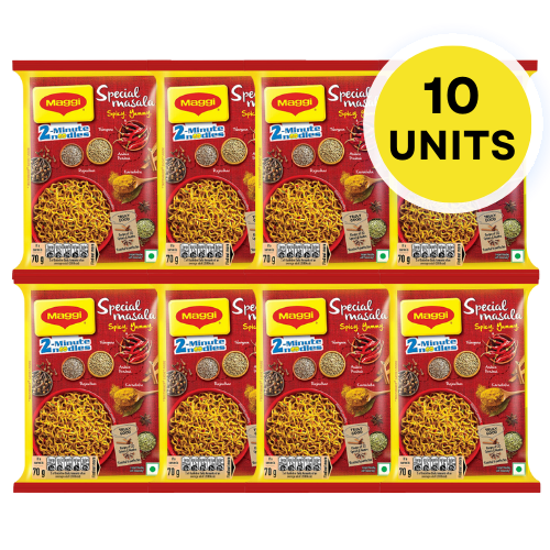 Maggi 2-Minute Noodles Special Masala (Bundle of 10 x 70g)