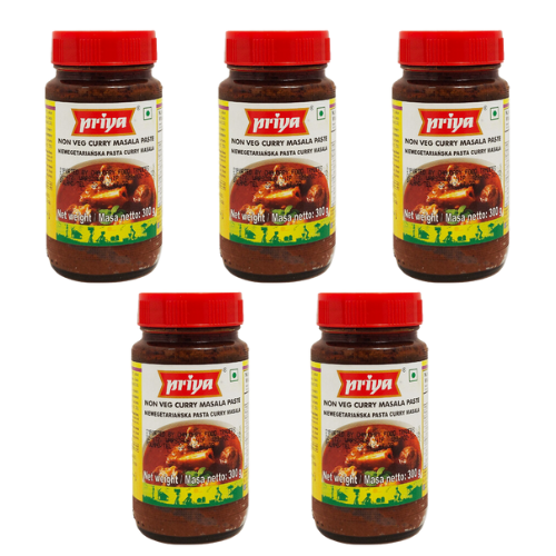 Priya Non Veg Curry Masala Paste (Bundle of 5 x 300g)