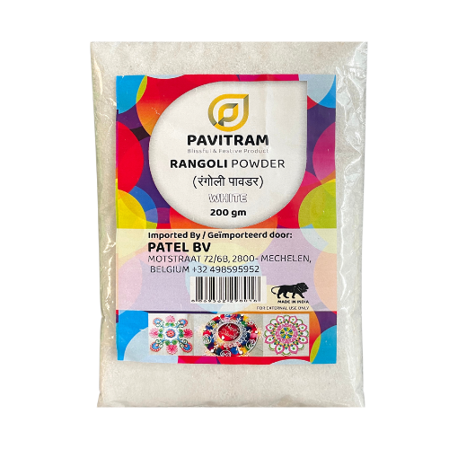 Pavithram White Rangoli Colour Powder (200g)