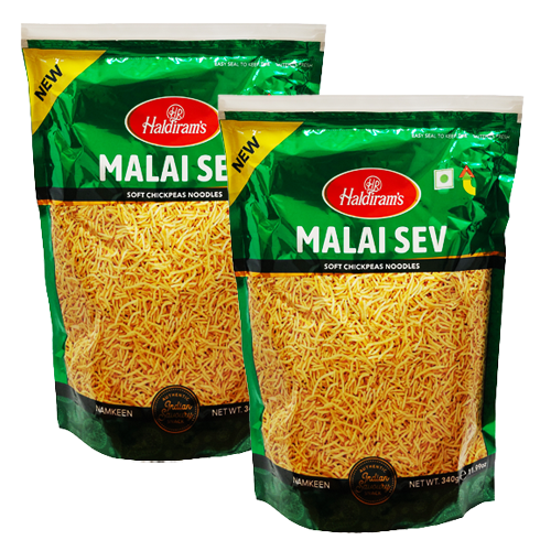 Haldiram's Malai Sev (Bundle of 2 x 340g)