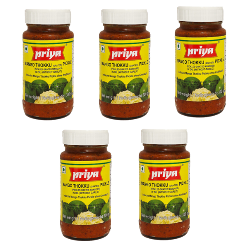 Priya Mango Thokku (grated) Pickle (Bundle of 5 x 300g)