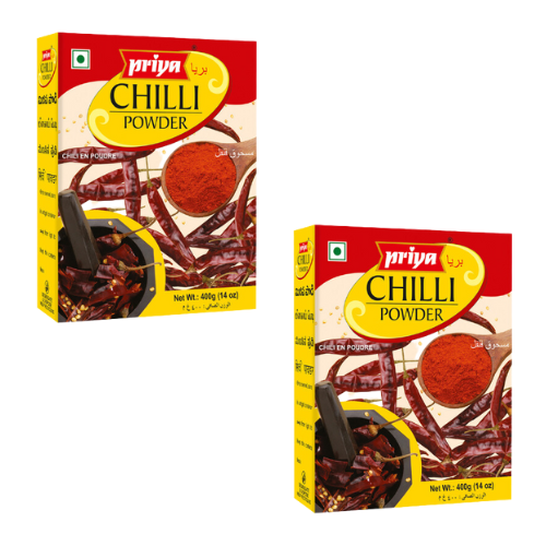 Priya Chilli Powder (Bundle of 2 x 400g)