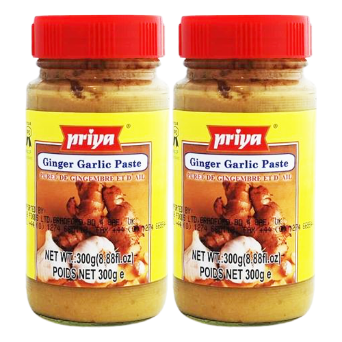 Priya Ginger Garlic Paste (Bundle of 2 x 300g)