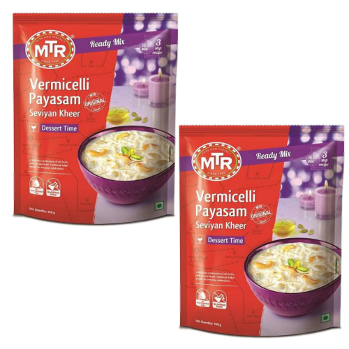 MTR Instant Vermicelli Payasam / Seviyan Kheer Mix (Bundle of 2 x 180g)