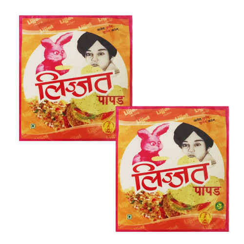 Lijjat Papad / Papadum - Moong (Bundle of 2 x 200g)