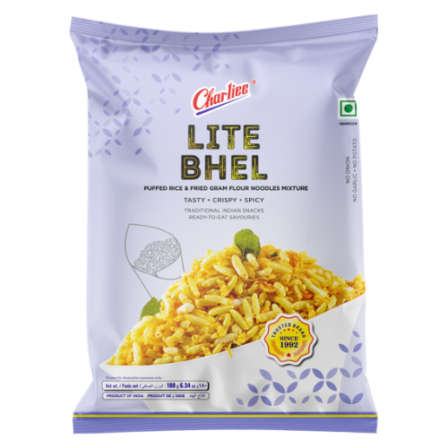 Charliee Lite Bhel (180g) - Sale Item [BBD: 29 June 2025]