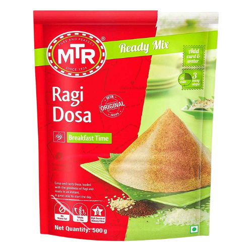MTR Ragi Dosa Mix (500g) - Sale Item [BBD: 30 September 2023]