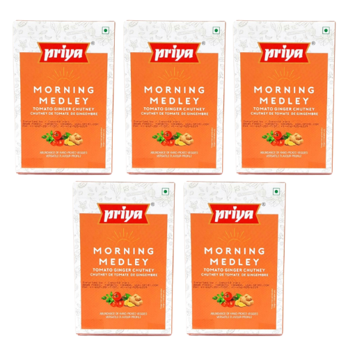 Priya Tomato Ginger Chutney (Bundle of 5 x 100g)