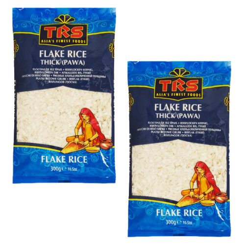 TRS Poha / Powa / Flattened Rice - Thick (Bundle of 2 x 300g)